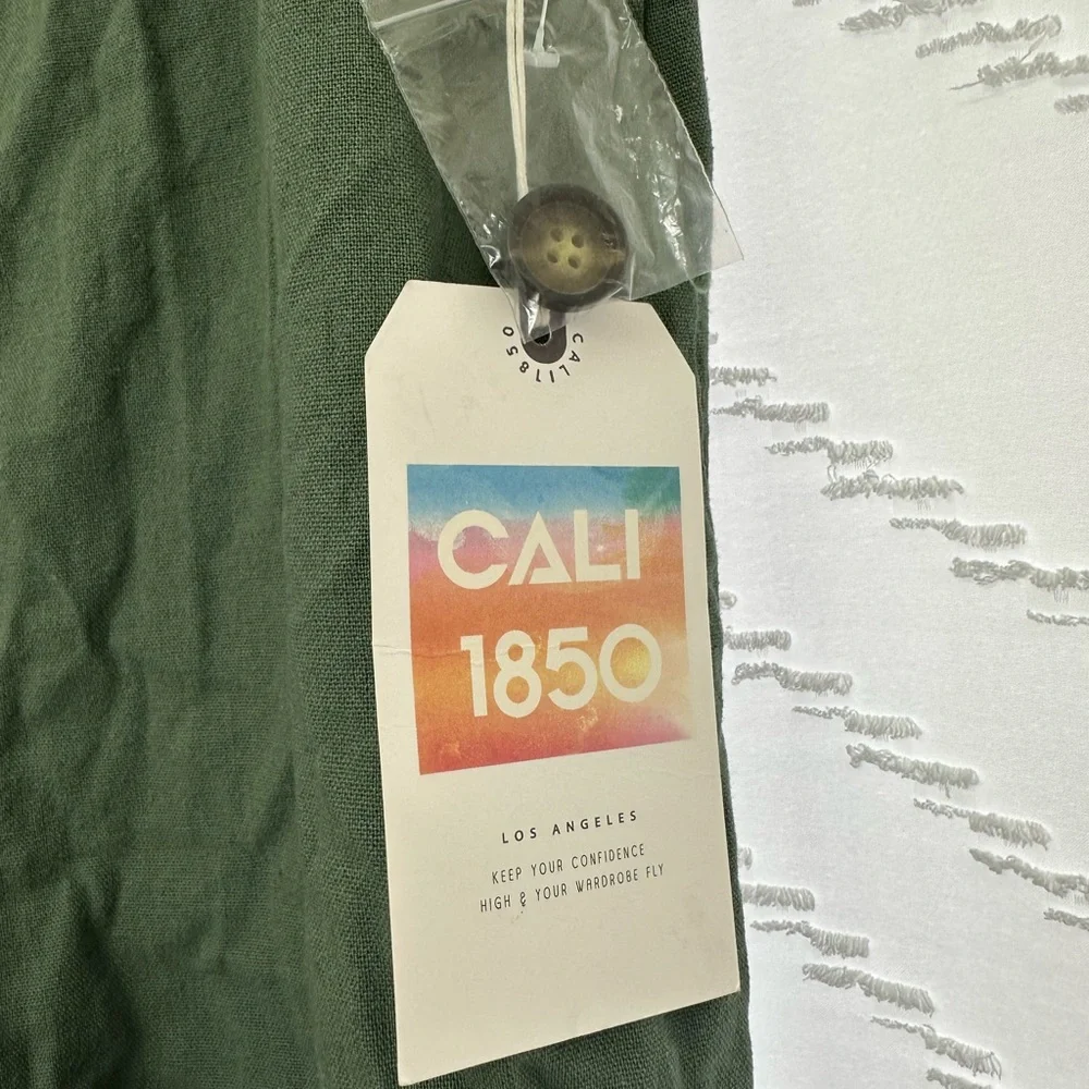 Cali 1850 Olive Green Jumpsuit for Women - Picture 3 of 4